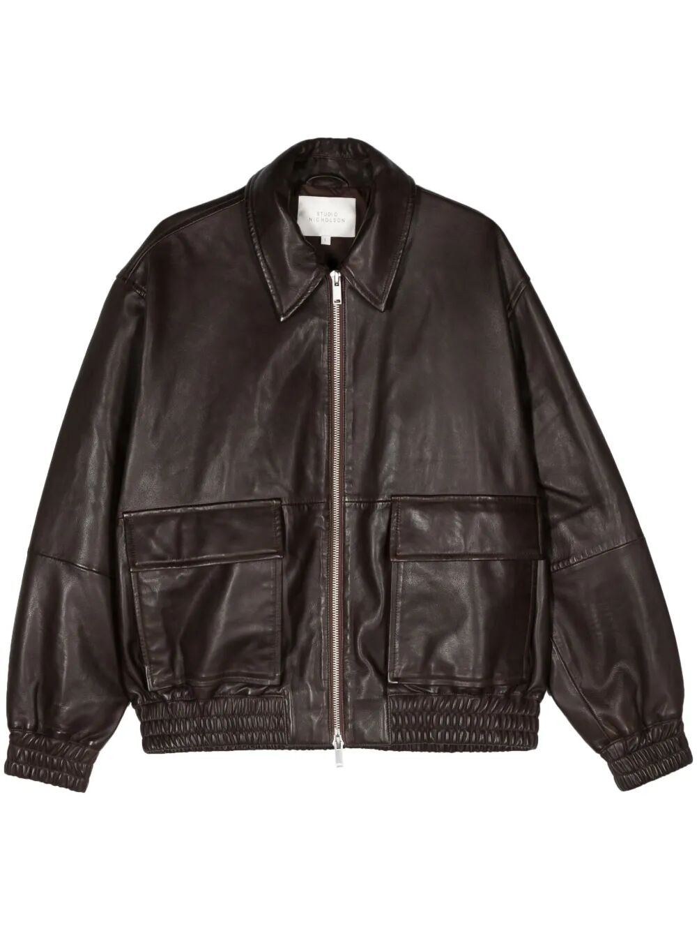 STUDIO NICHOLSON Men's Lamb Leather Bomber Jacket