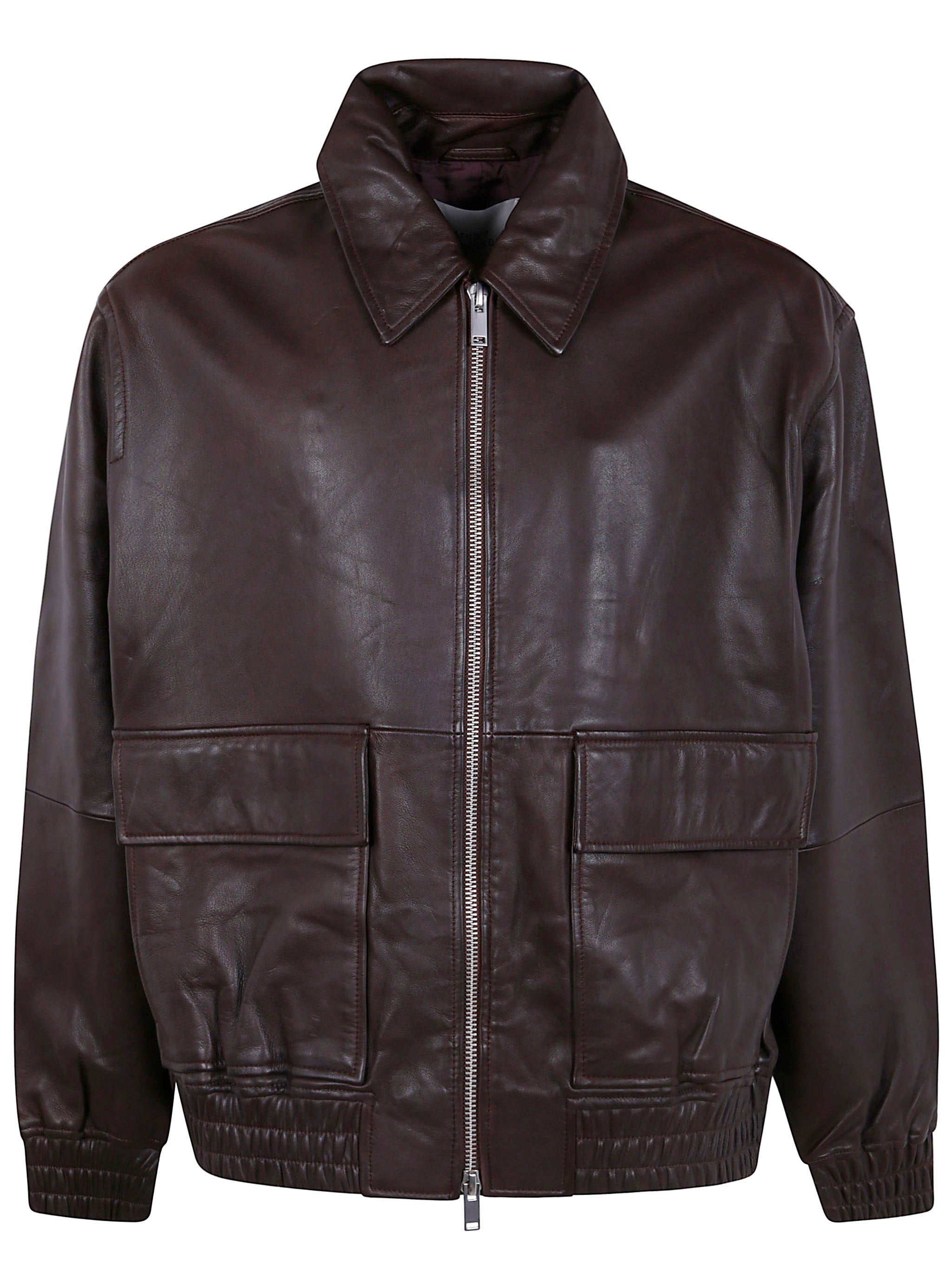 STUDIO NICHOLSON Men's Lamb Leather Bomber Jacket