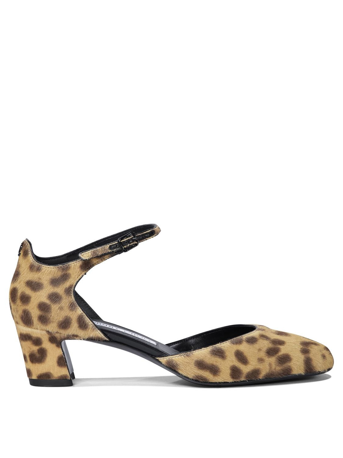 JIMMY CHOO Leopard Print Low Block Heel Pumps