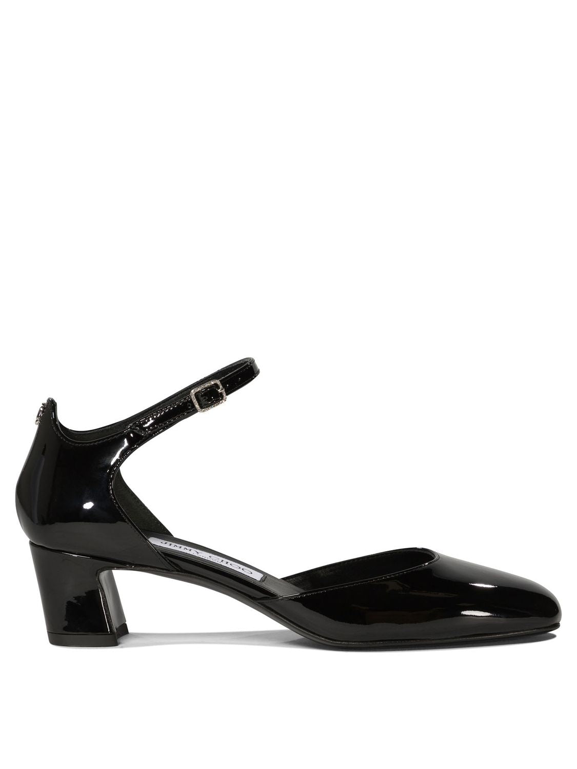 JIMMY CHOO Elegance Redefined: Block Heel Mary Jane (4.5 cm)