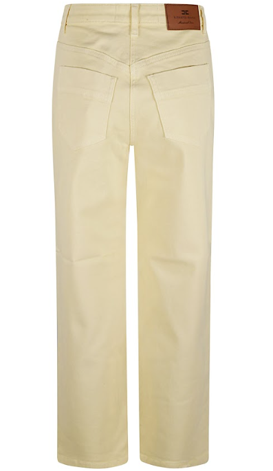 ELISABETTA FRANCHI Stretch Cotton Blend Trousers for Women