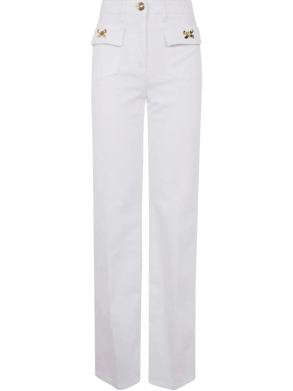 ELISABETTA FRANCHI Wide Leg Denim Trousers for Women