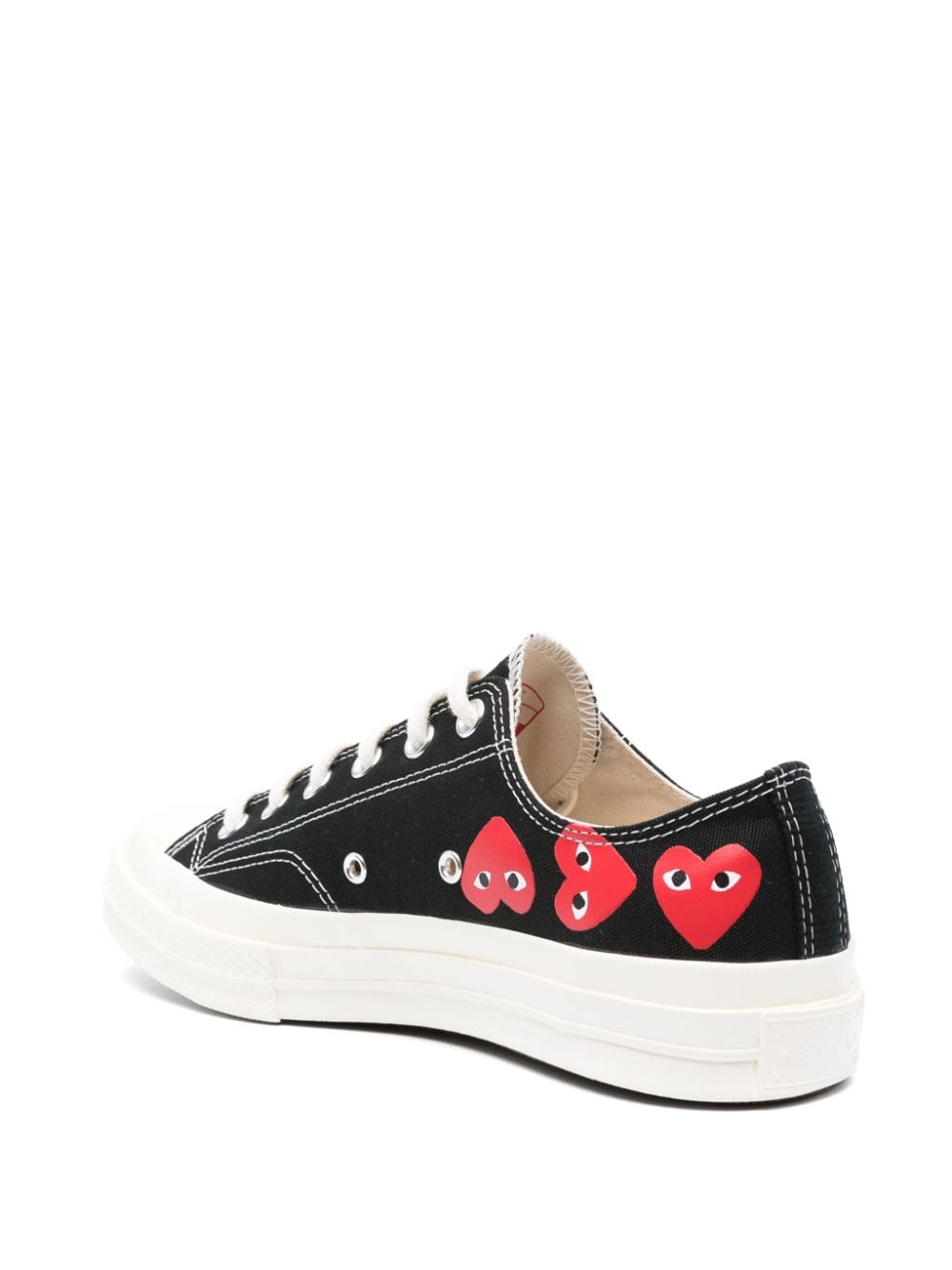 COMME DES GARÇONS PLAY Signature Heart Print Low-Top Sneakers