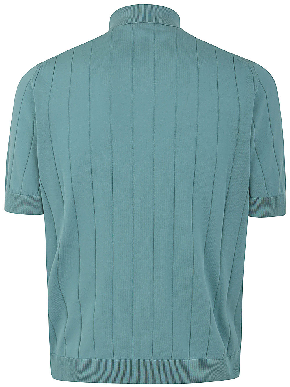 FILIPPO DE LAURENTIIS Short Sleeves Ribbed Polo for Men