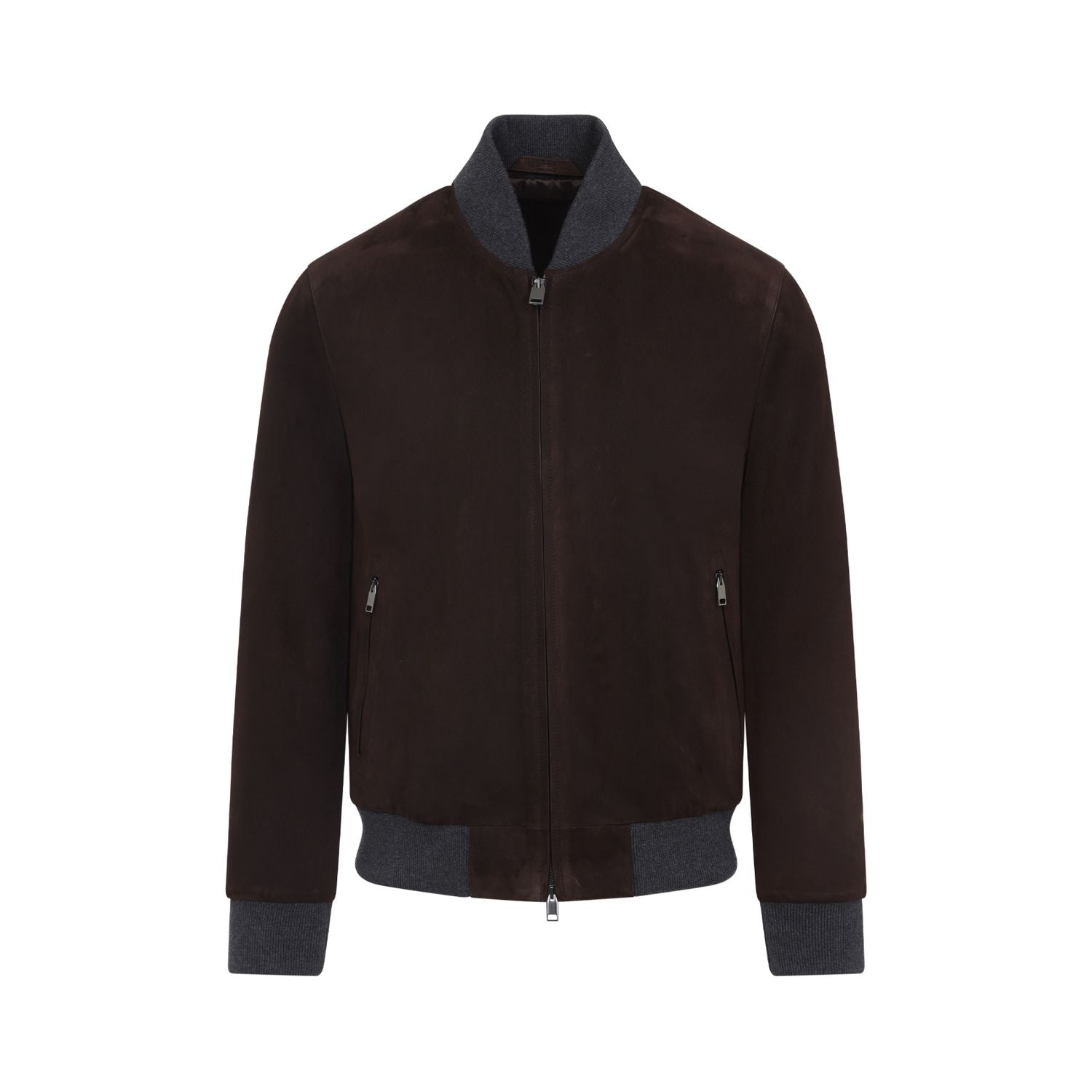 BRIONI Classic Suede Bomber Jacket for Men