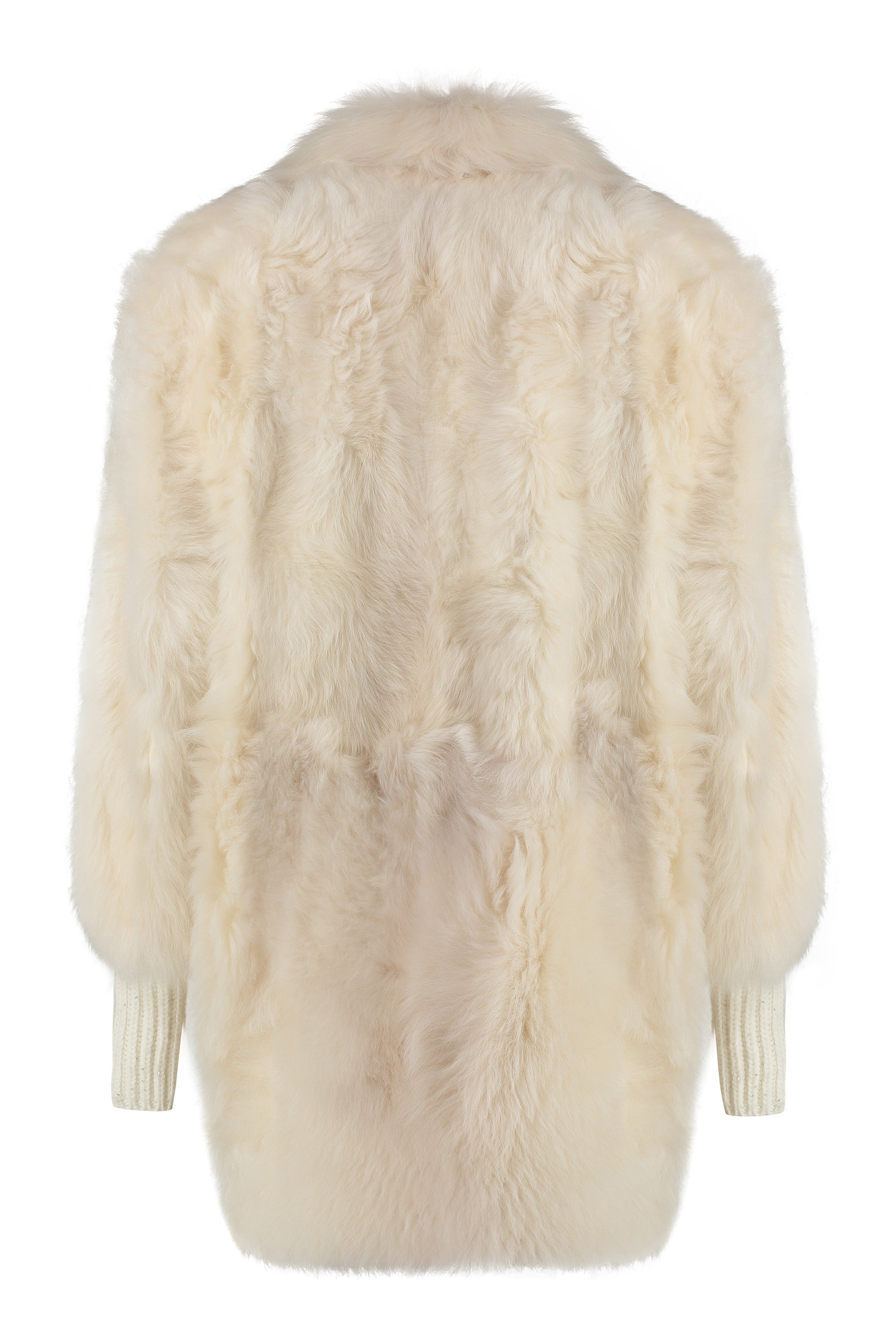FABIANA FILIPPI Shearling Overcoat with Sequins
