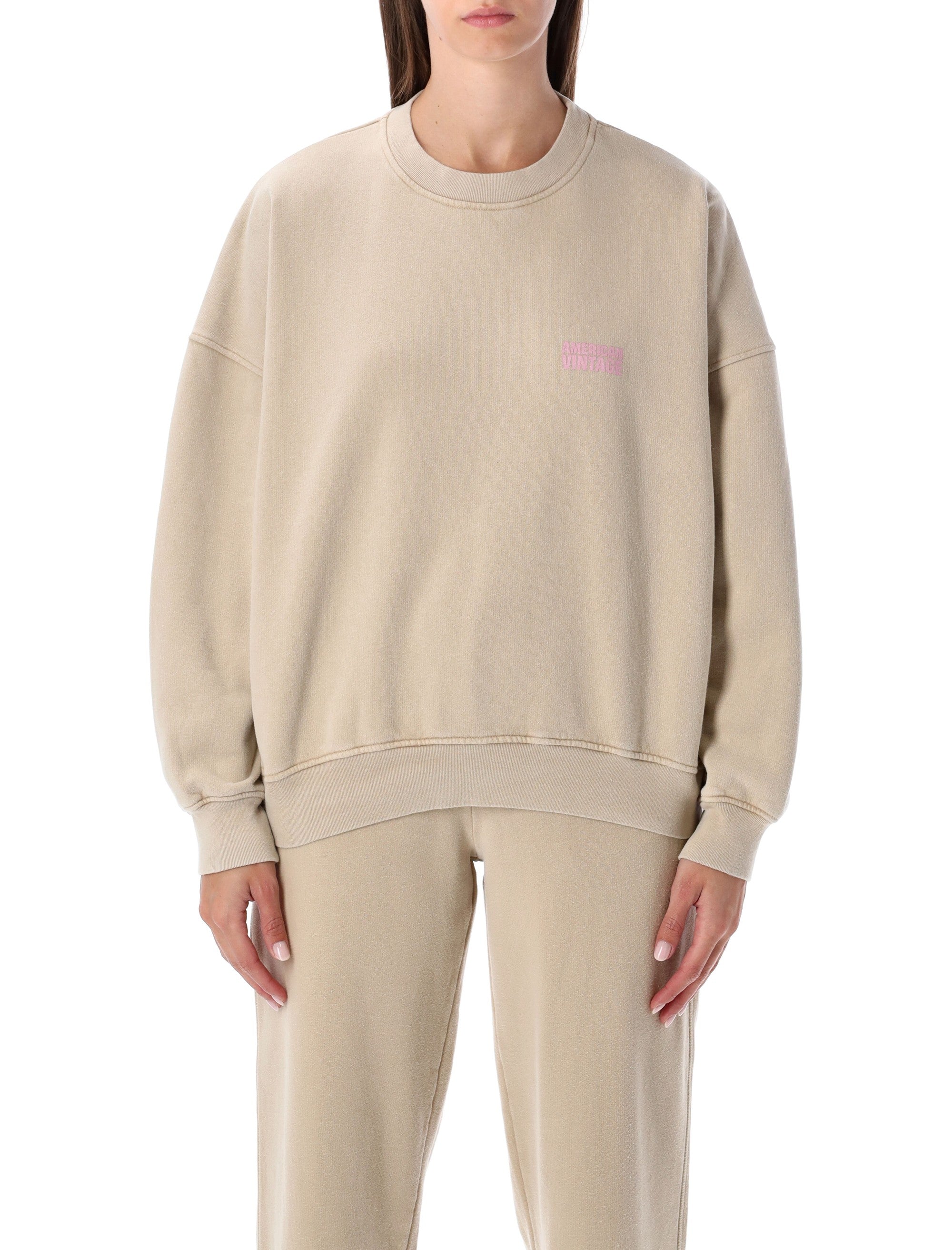 AMERICAN VINTAGE Plizzy Crewneck Sweatshirt - Women's Size S