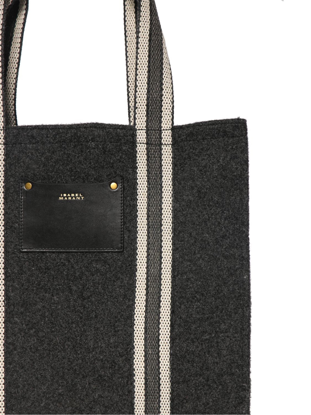 ISABEL MARANT Aruba Puebla Logo Patch Tote Handbag 40X34X12 CM