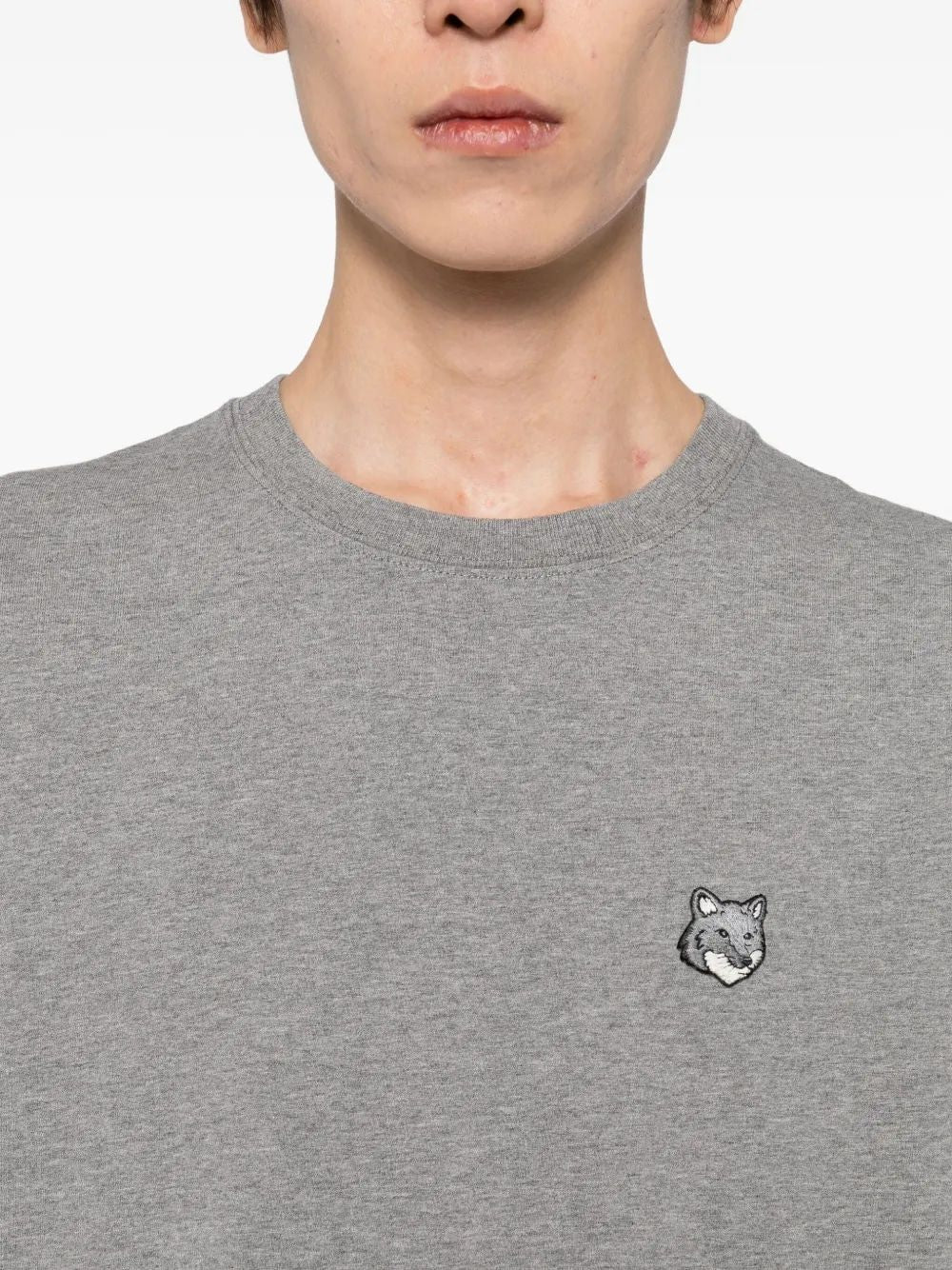 MAISON KITSUNÉ Comfort T-Shirt with Iconic Fox Head - Mini Fit
