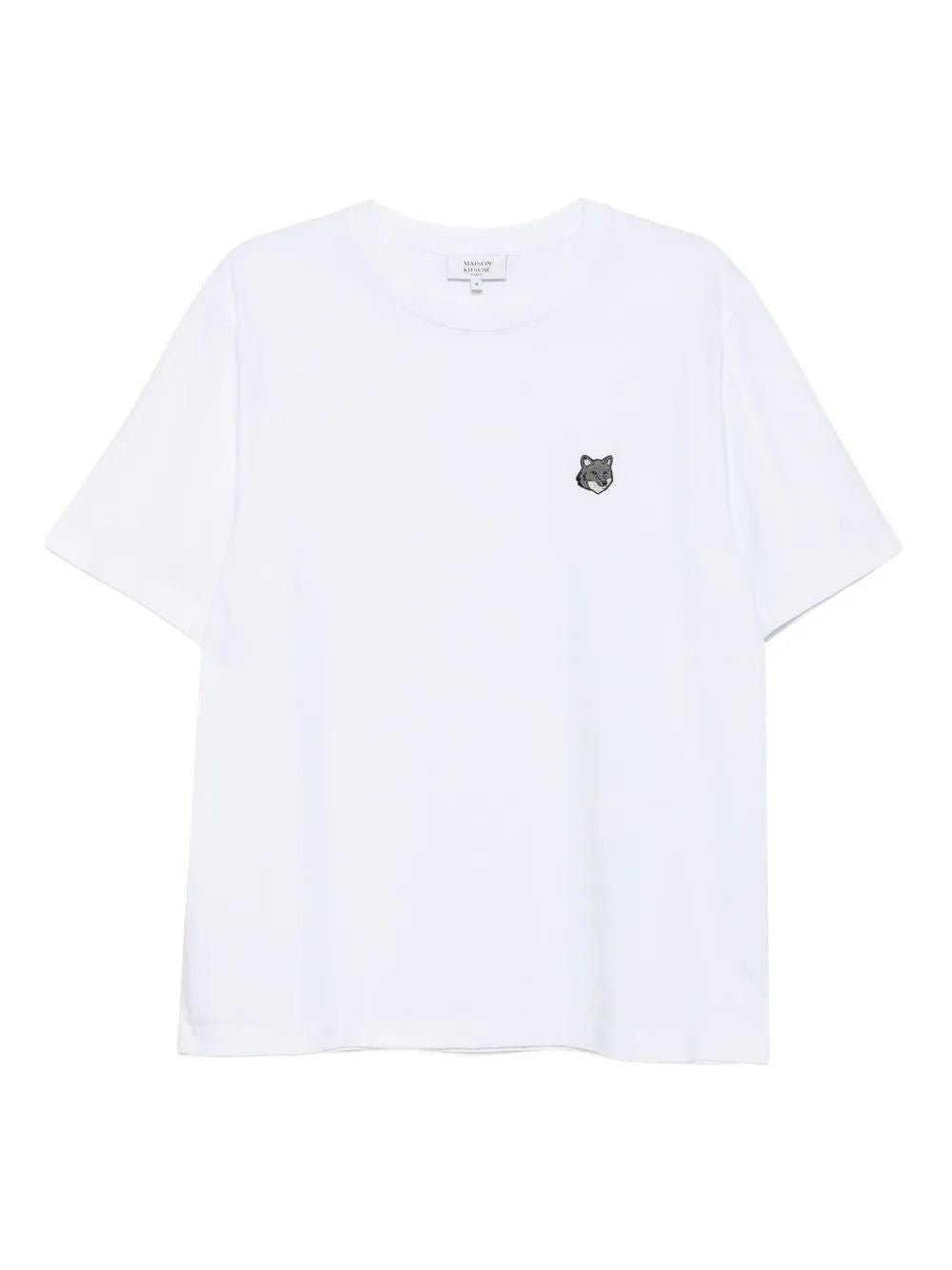 MAISON KITSUNÉ Grey Fox Head Patch Comfort Tee