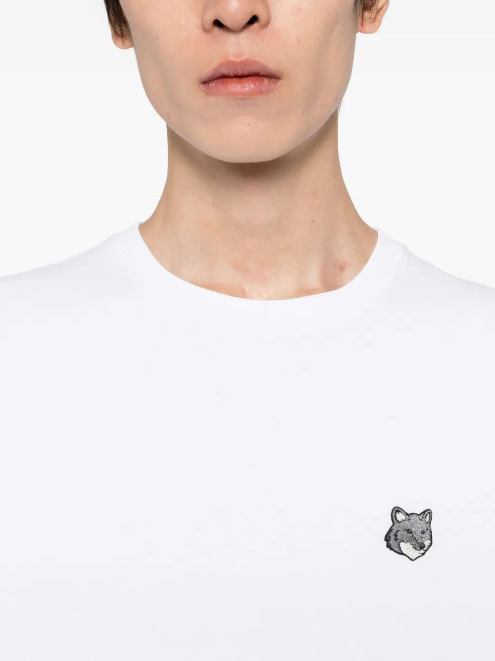 MAISON KITSUNÉ Grey Fox Head Patch Comfort Tee