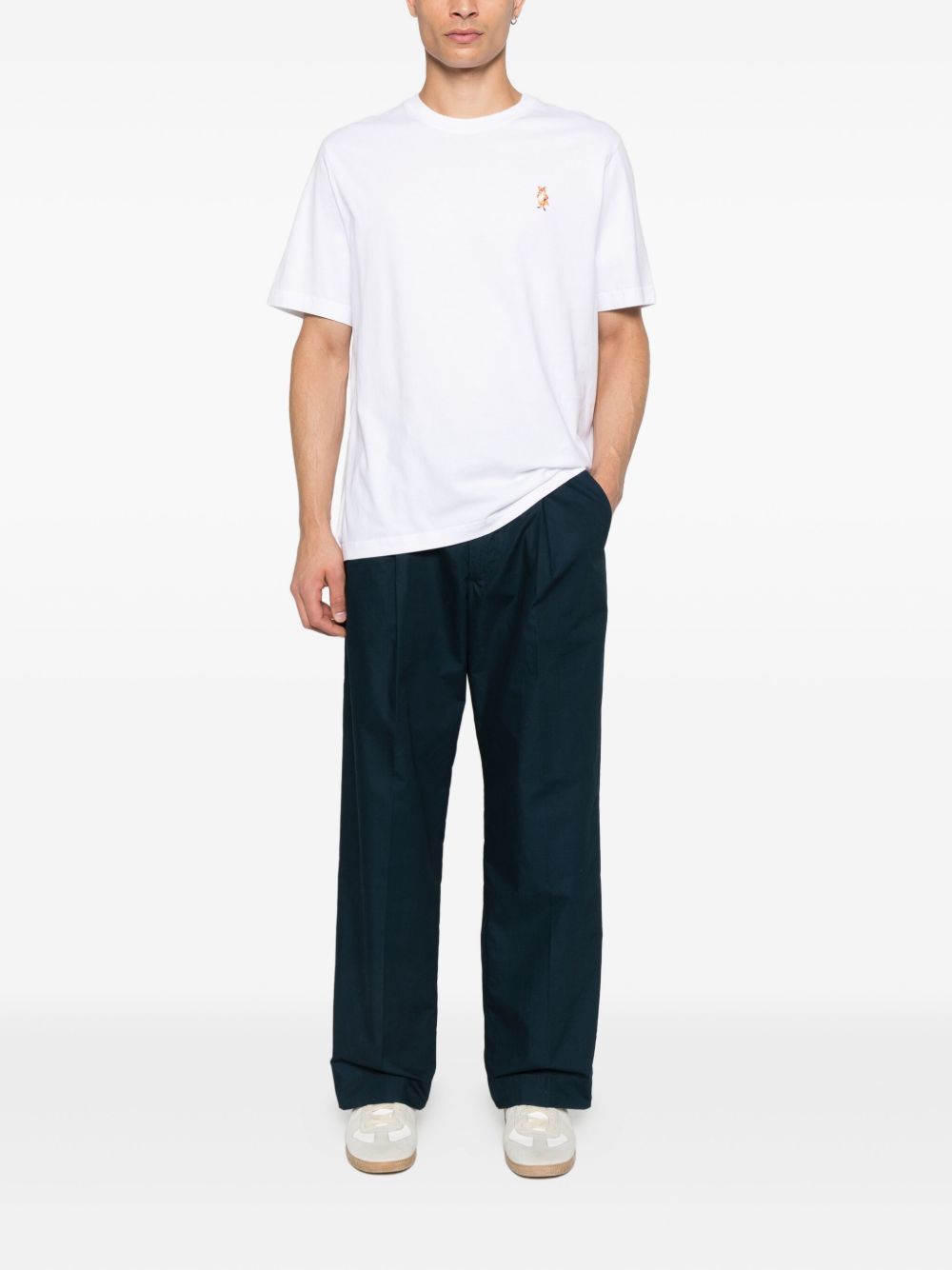 MAISON KITSUNÉ Classic Round Neck T-Shirt for Men