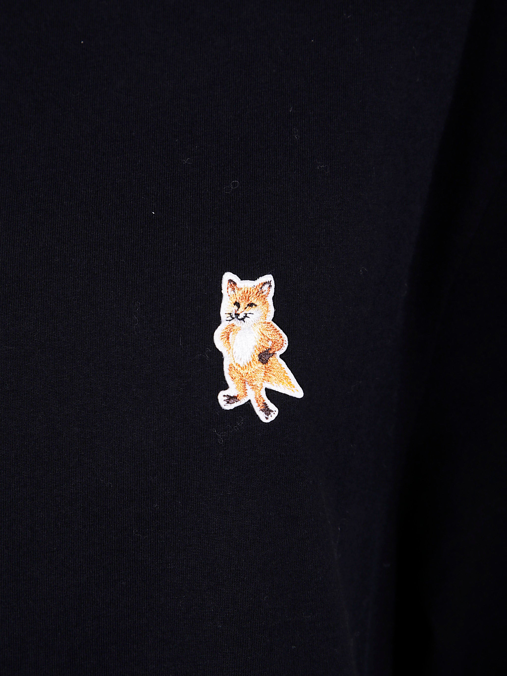 MAISON KITSUNÉ Round Neck Cotton T-Shirt for Men