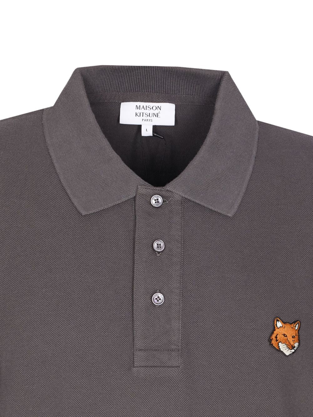 MAISON KITSUNÉ Modern Pique Cotton Polo Shirt