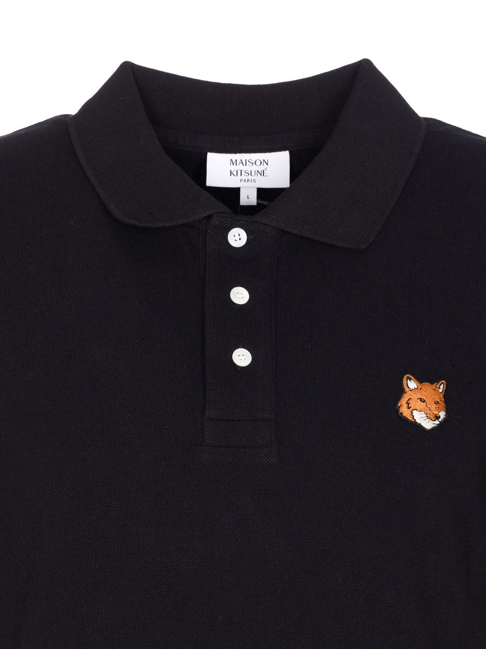 MAISON KITSUNÉ Men's Mini Fox Head Regular Polo