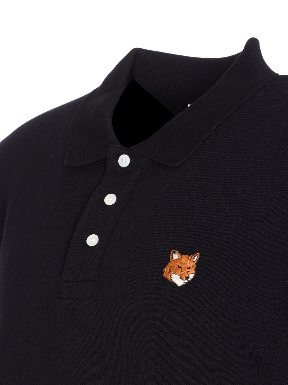 MAISON KITSUNÉ Men's Mini Fox Head Regular Polo
