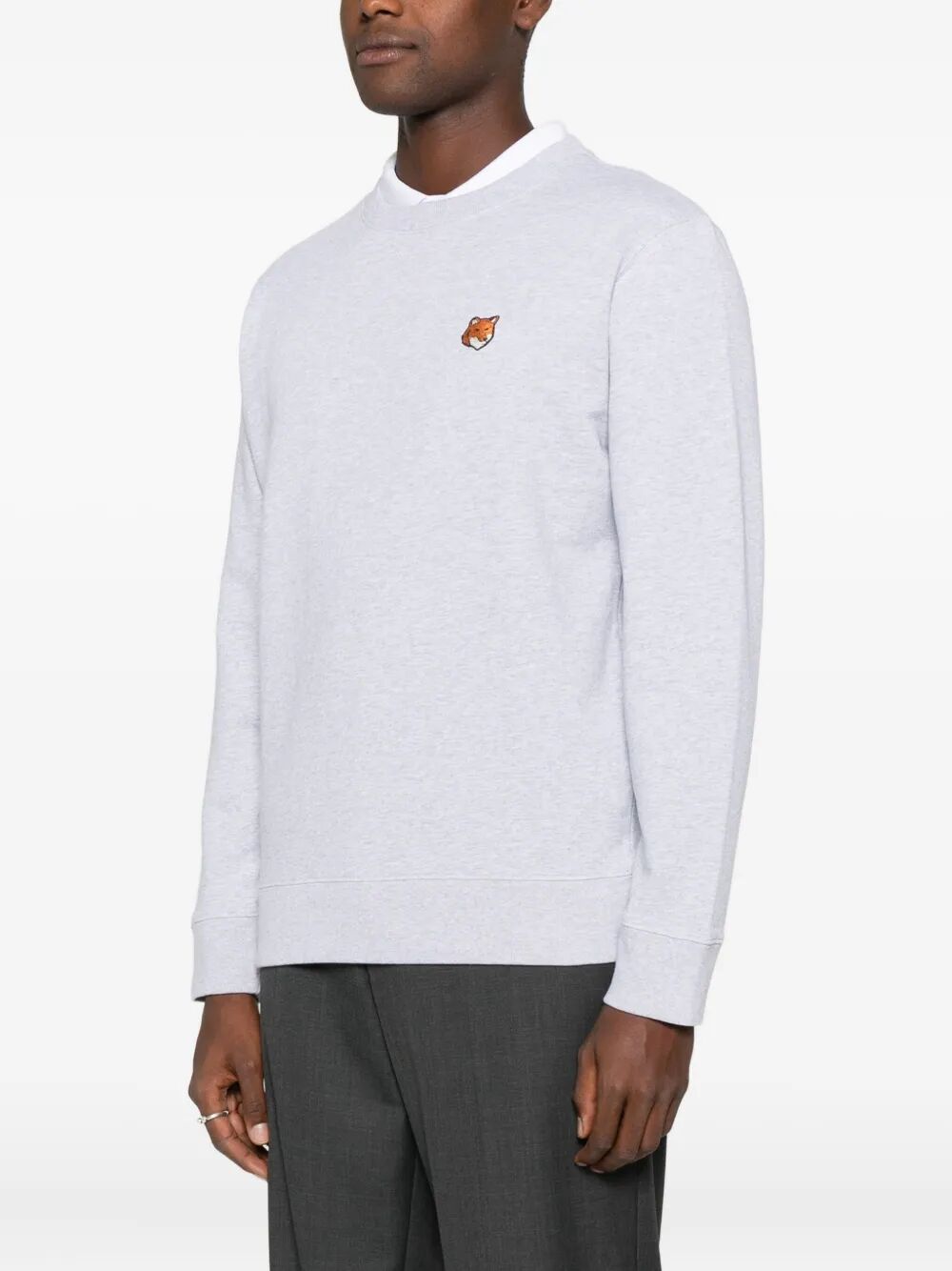 MAISON KITSUNÉ Fox Head Cotton Sweatshirt for Men - FW25 Collection