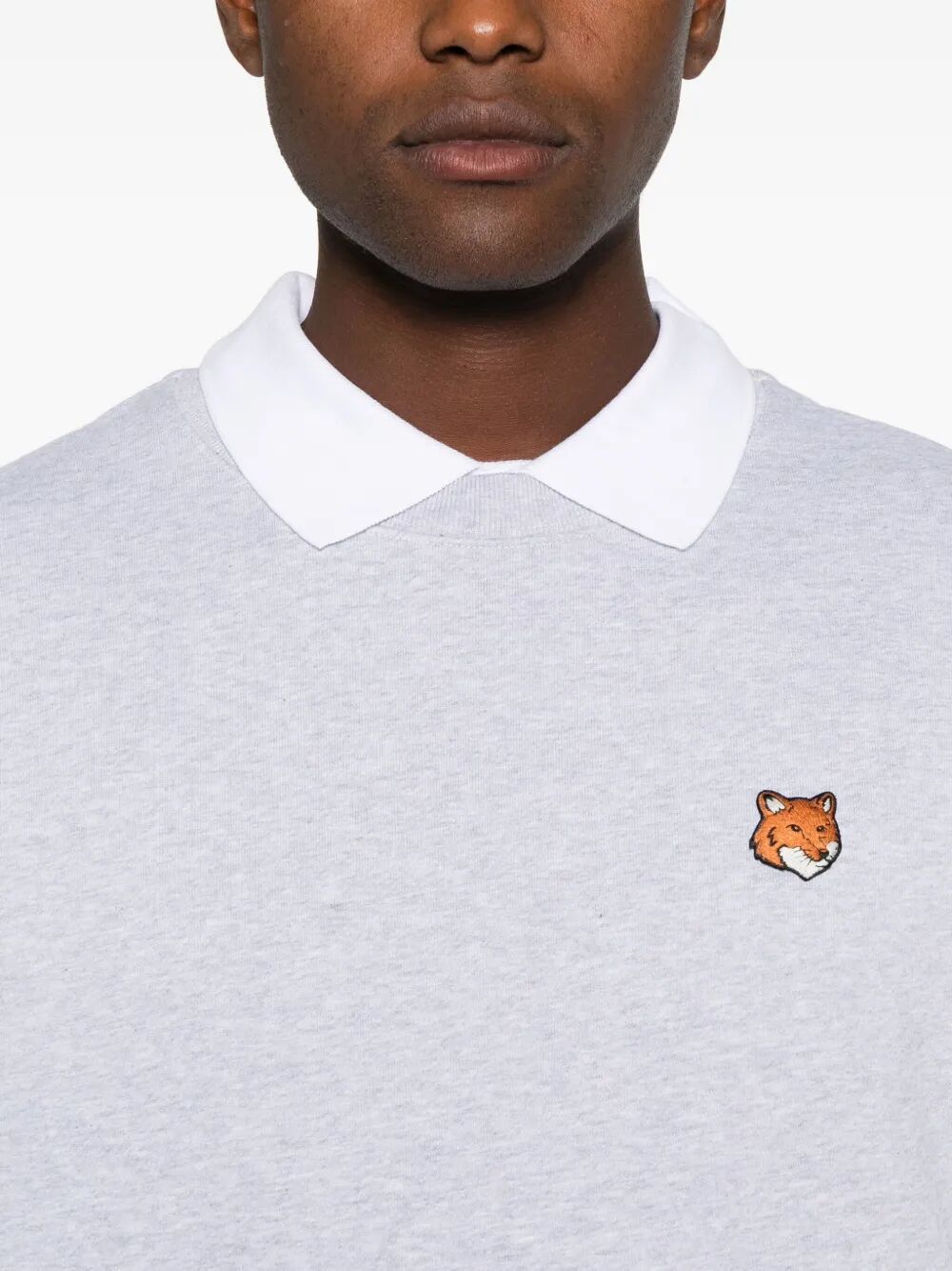 MAISON KITSUNÉ Fox Head Cotton Sweatshirt for Men - FW25 Collection