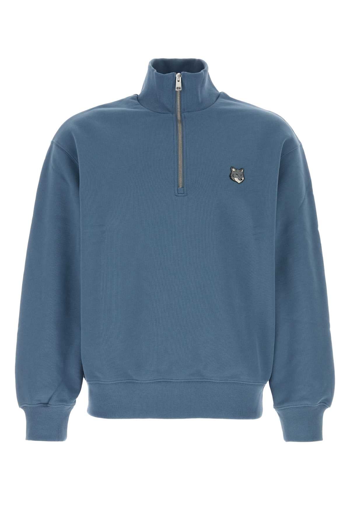 MAISON KITSUNÉ Men's Comfort Half Zip Sweatshirt