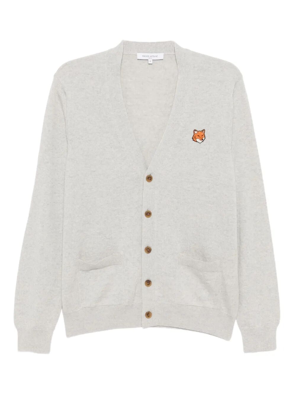 MAISON KITSUNÉ Fox Head Merino Wool Regular Cardigan