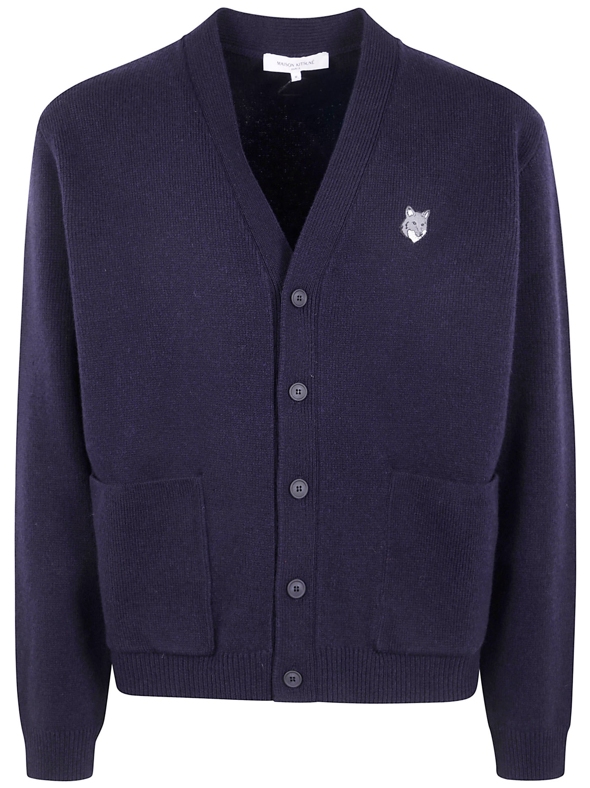 MAISON KITSUNÉ Men's Wool Cardigan - Elegant Design