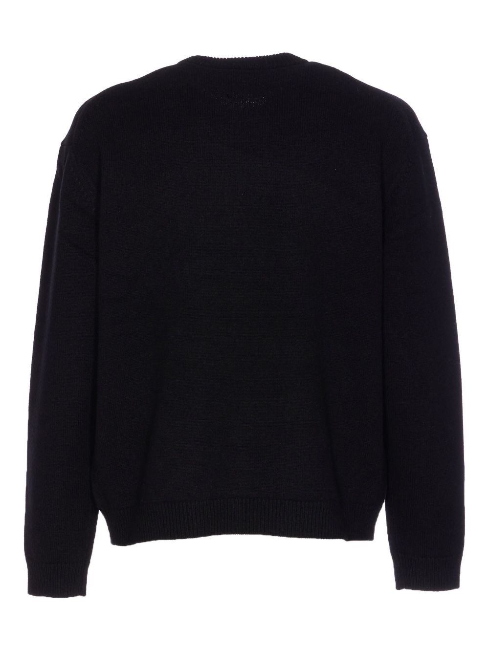 MAISON KITSUNÉ Fox Head Wool Jumper for Men - Crew Neck, Long Sleeves