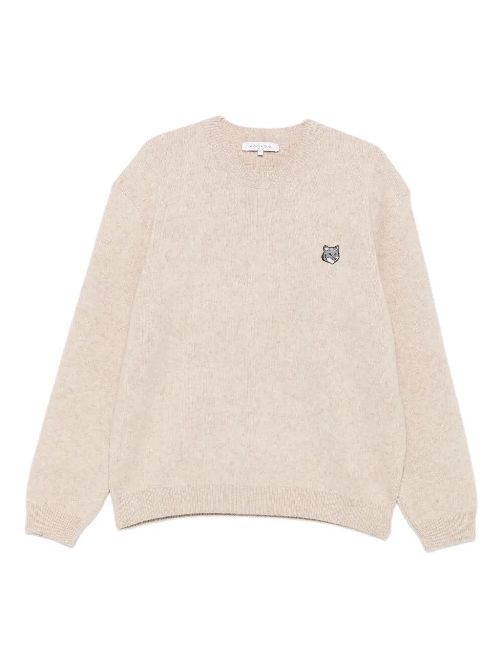 MAISON KITSUNÉ Fox Head Milan Lambswool Jumper - Men’s Knitwear