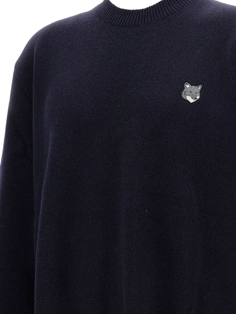 MAISON KITSUNÉ Fox Head Lambswool Jumper