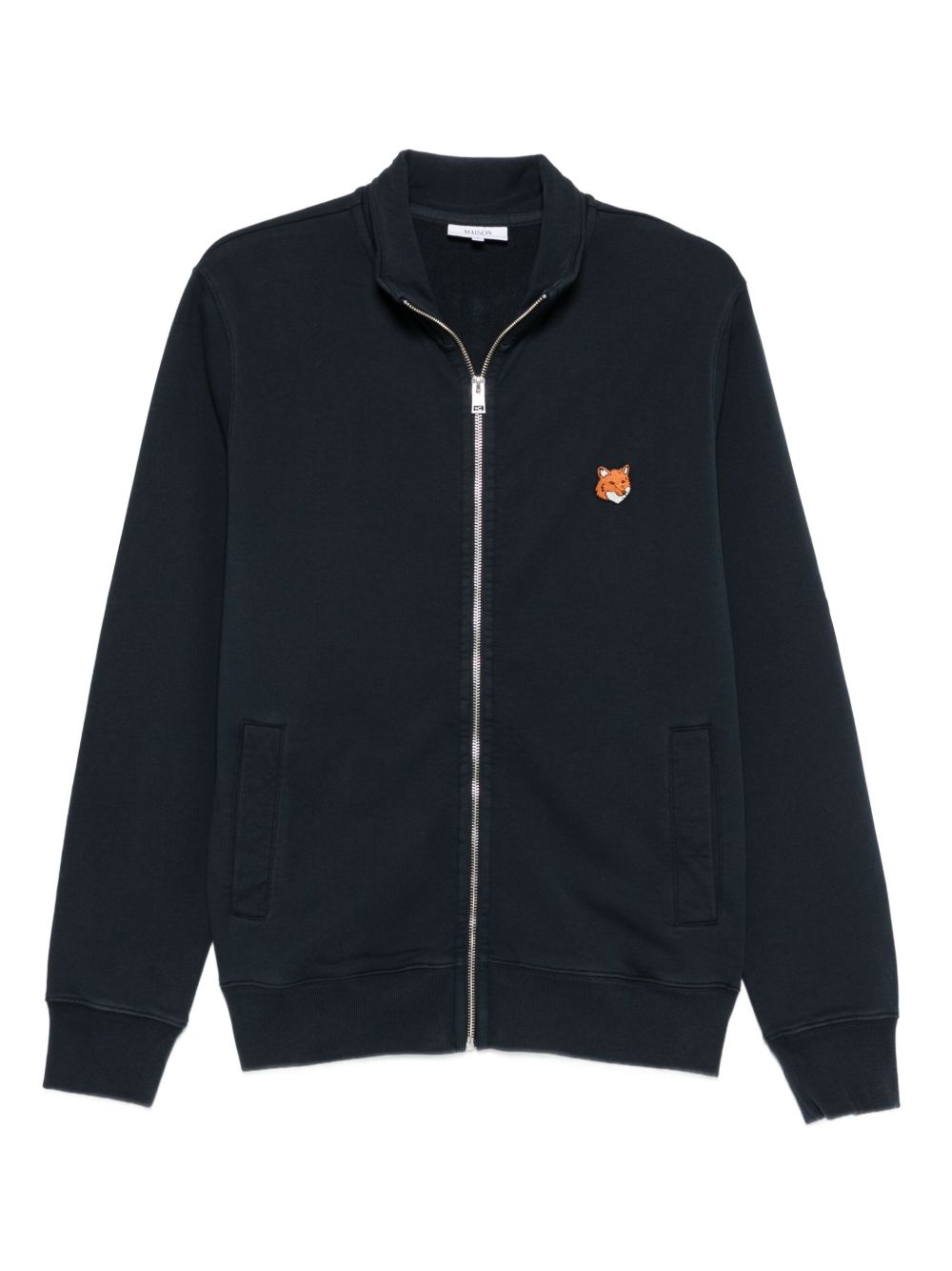 MAISON KITSUNÉ Fox Head Cotton Zipped Sweatshirt