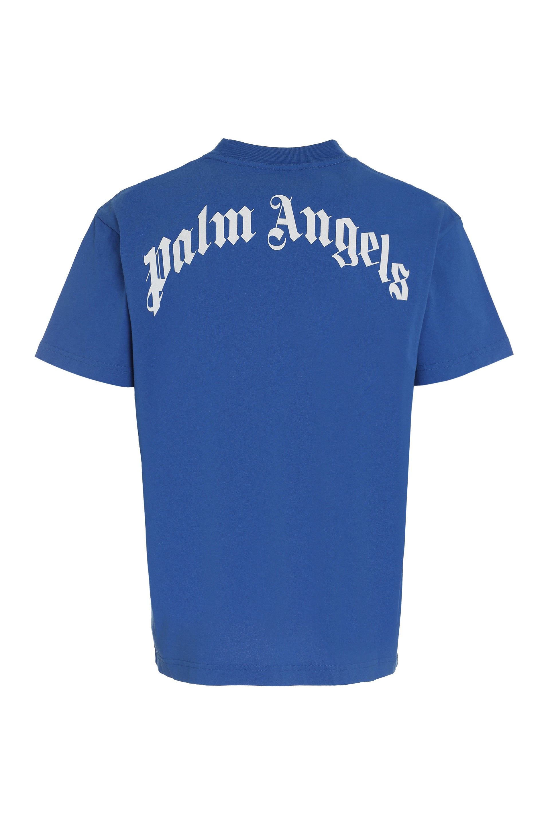 Palm Angels Shark Front Print Cotton T-Shirt