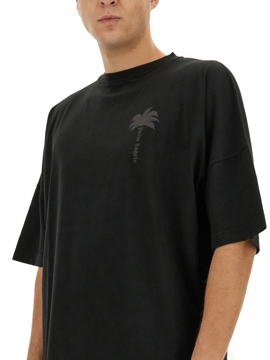 PALM ANGELS Logo Tee for Men - Size L