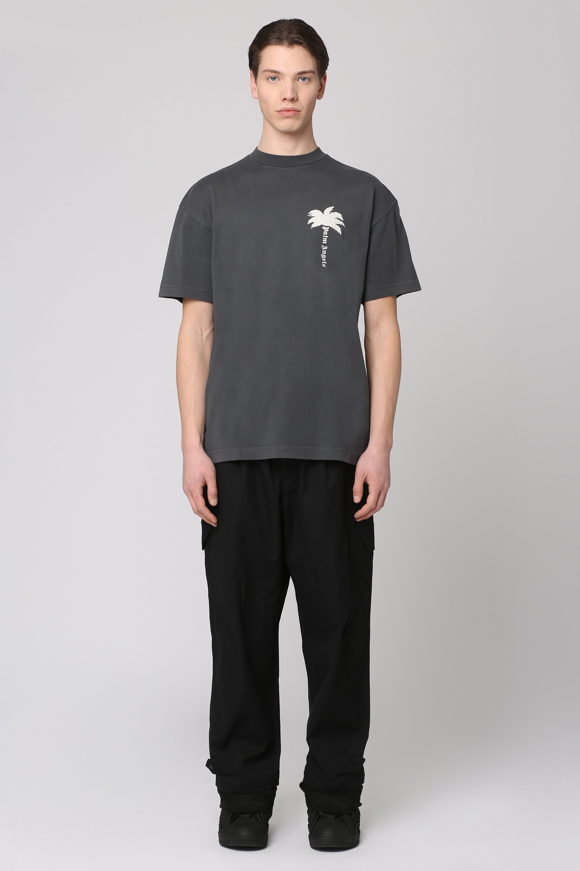 Palm Angels Classic Crew-Neck Cotton T-Shirt for Men