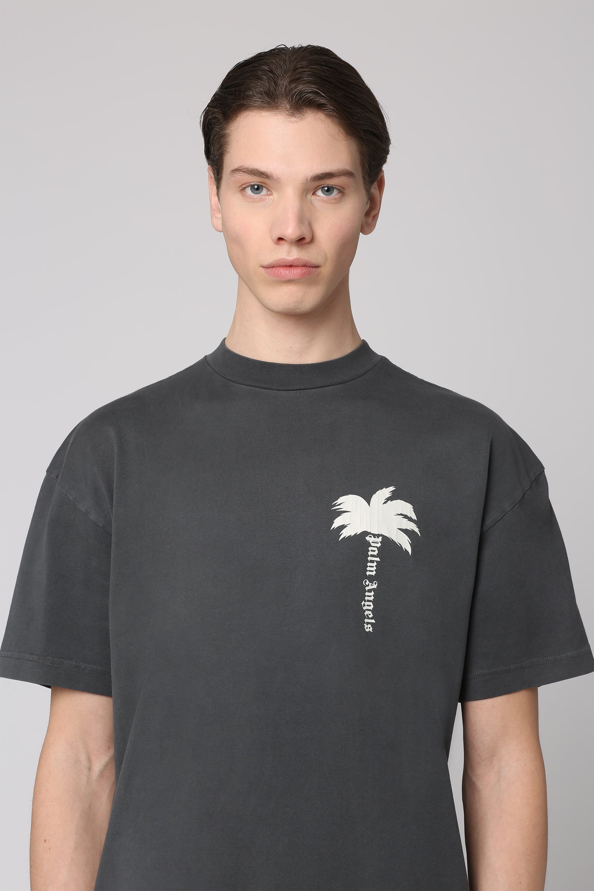 Palm Angels Classic Crew-Neck Cotton T-Shirt for Men