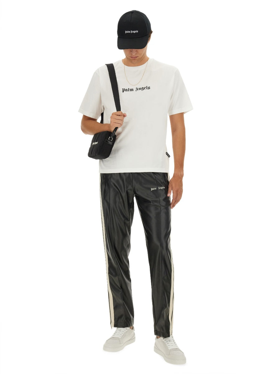 PALM ANGELS Relaxed Fit T-Shirt with Logo - Men's Large