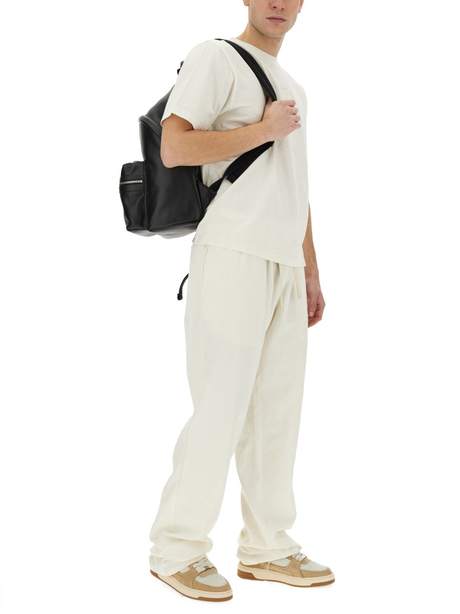 PALM ANGELS Relaxed Fit T-Shirt with Logo - Men's Large