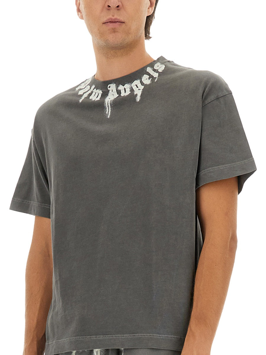 PALM ANGELS Classic Cotton T-Shirt for Men - FW25 Collection