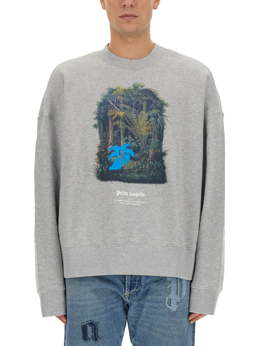 PALM ANGELS Hunting in the Forest Regular Fit Sweatshirt - L