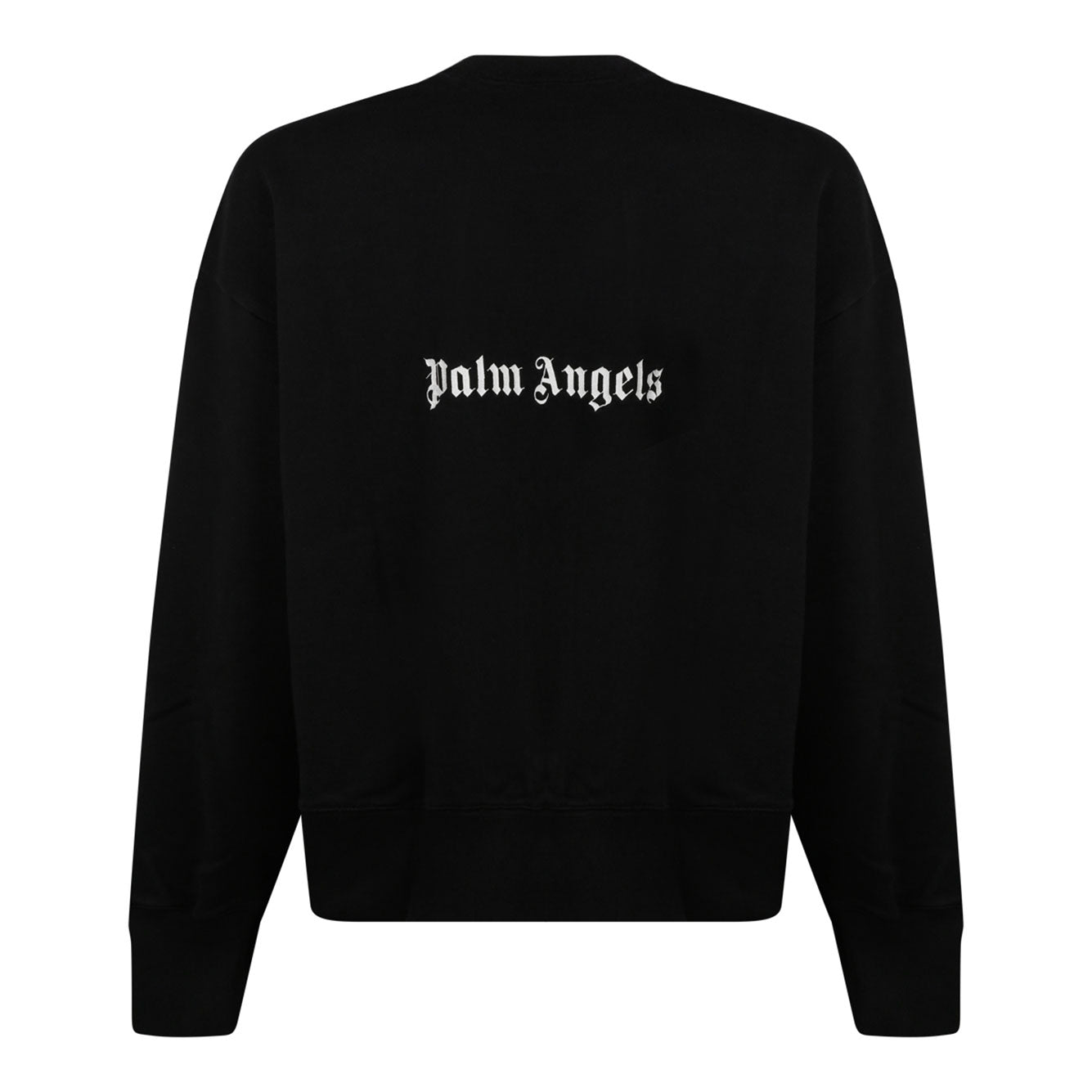 PALM ANGELS Mens Embroidered Off Cotton Mini Sweater