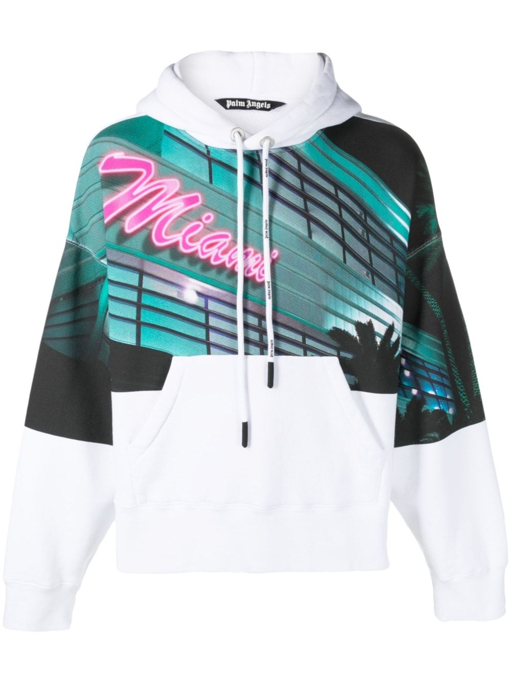 PALM ANGELS Getty Miami Hoodie for Men - Summer Collection