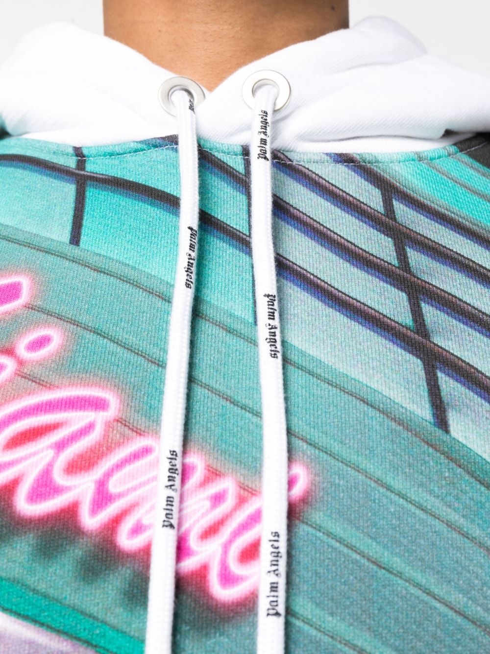 PALM ANGELS Getty Miami Hoodie for Men - Summer Collection