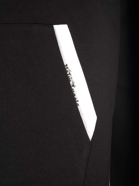 PALM ANGELS Men's Cotton Hoodie with Ribbed Cuffs