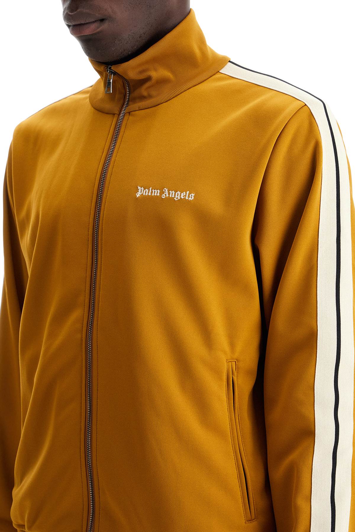 PALM ANGELS Logo Track Jacket - Mustard Yellow