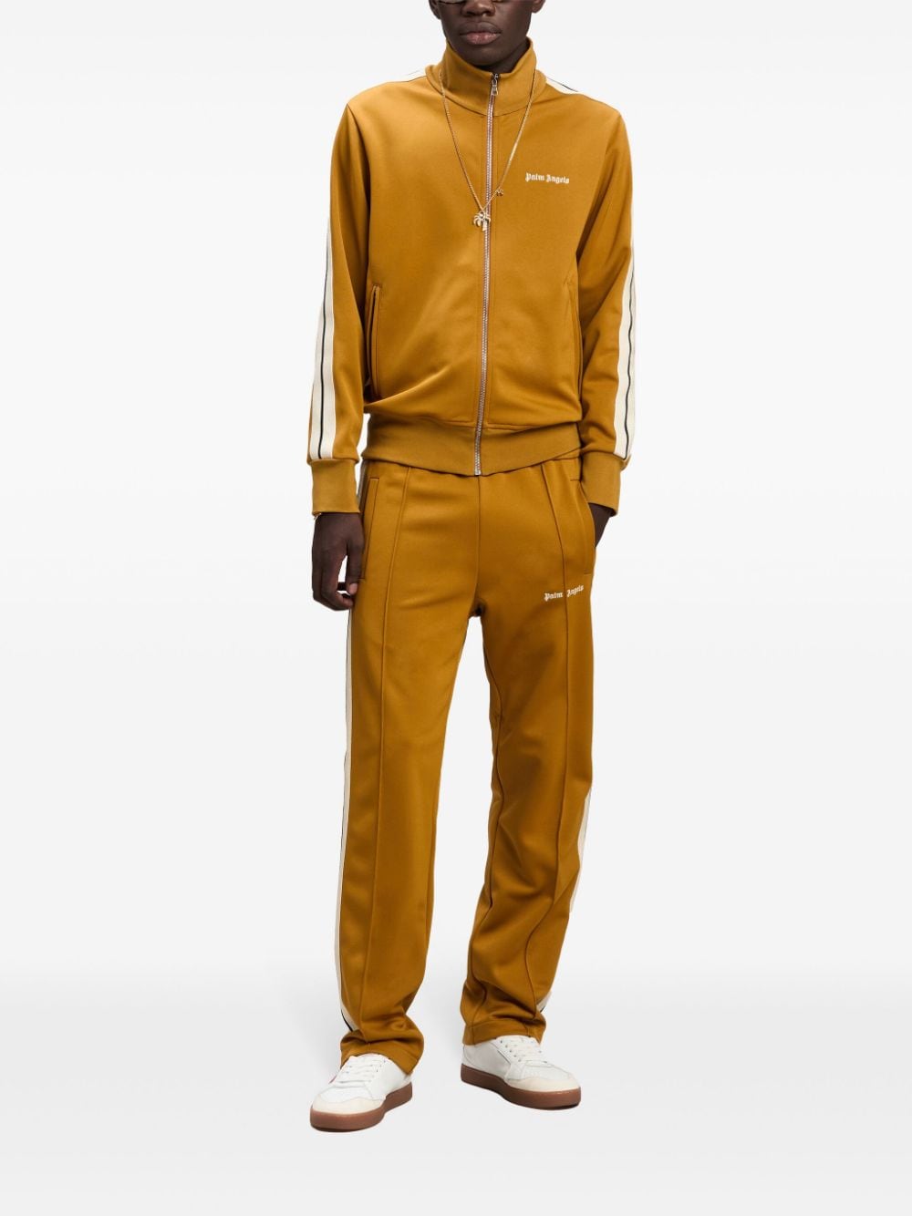 PALM ANGELS Logo Track Jacket - Mustard Yellow