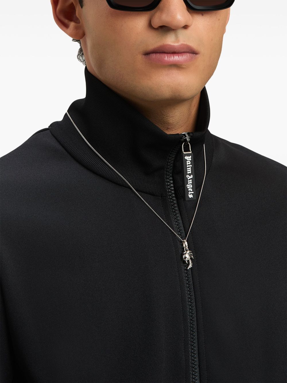 PALM ANGELS Techno Fabric Sweatshirt with Zip Pockets - SS25