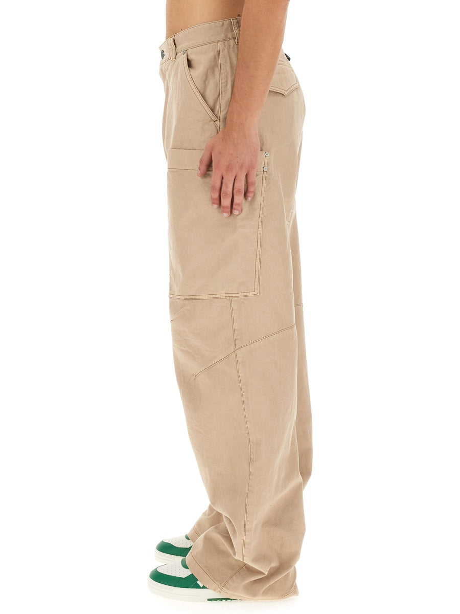 PALM ANGELS Men's Regular Fit Parachute Pants - Size 50