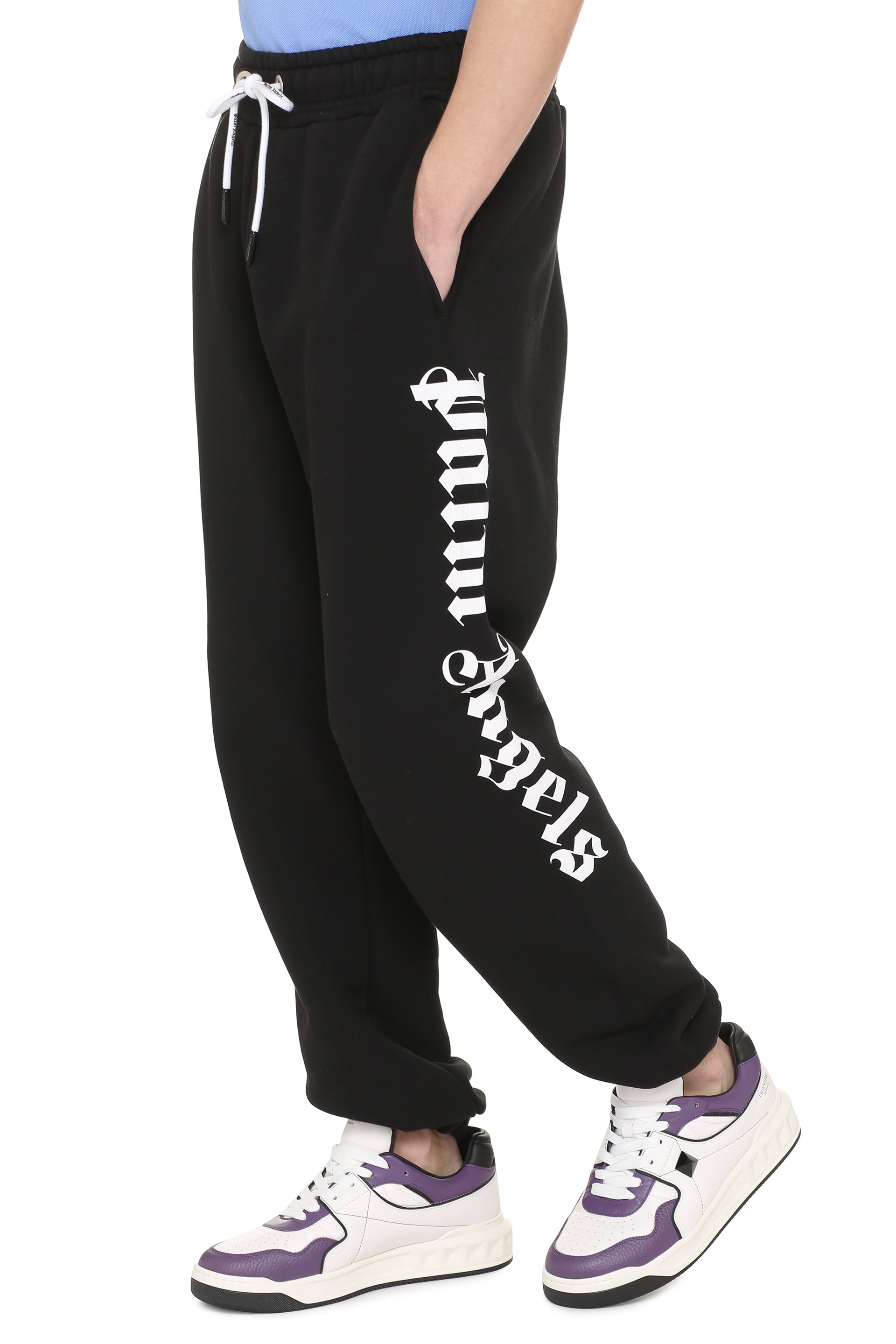 PALM ANGELS Logo Detail Cotton Track-Pants