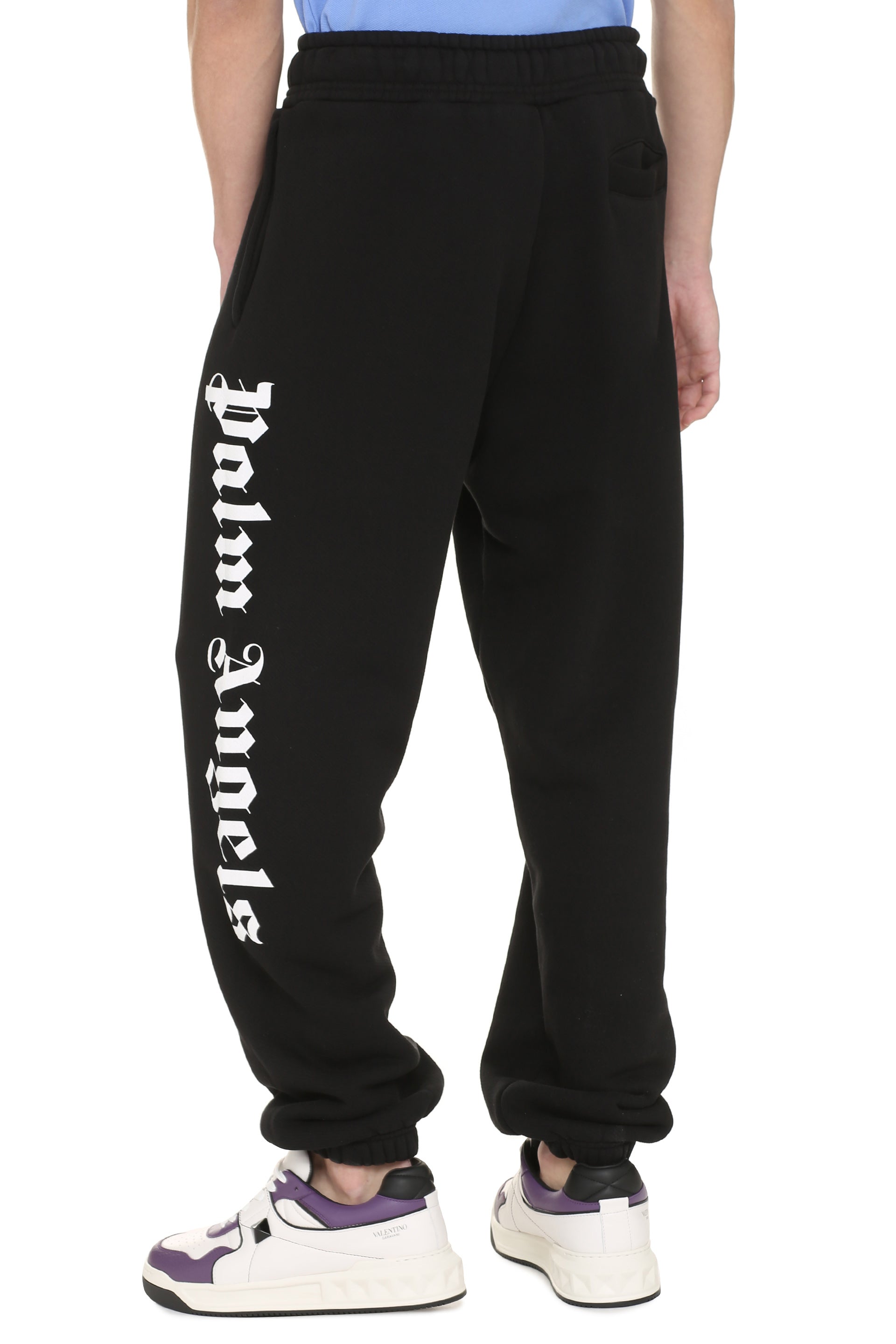 PALM ANGELS Logo Detail Cotton Track-Pants