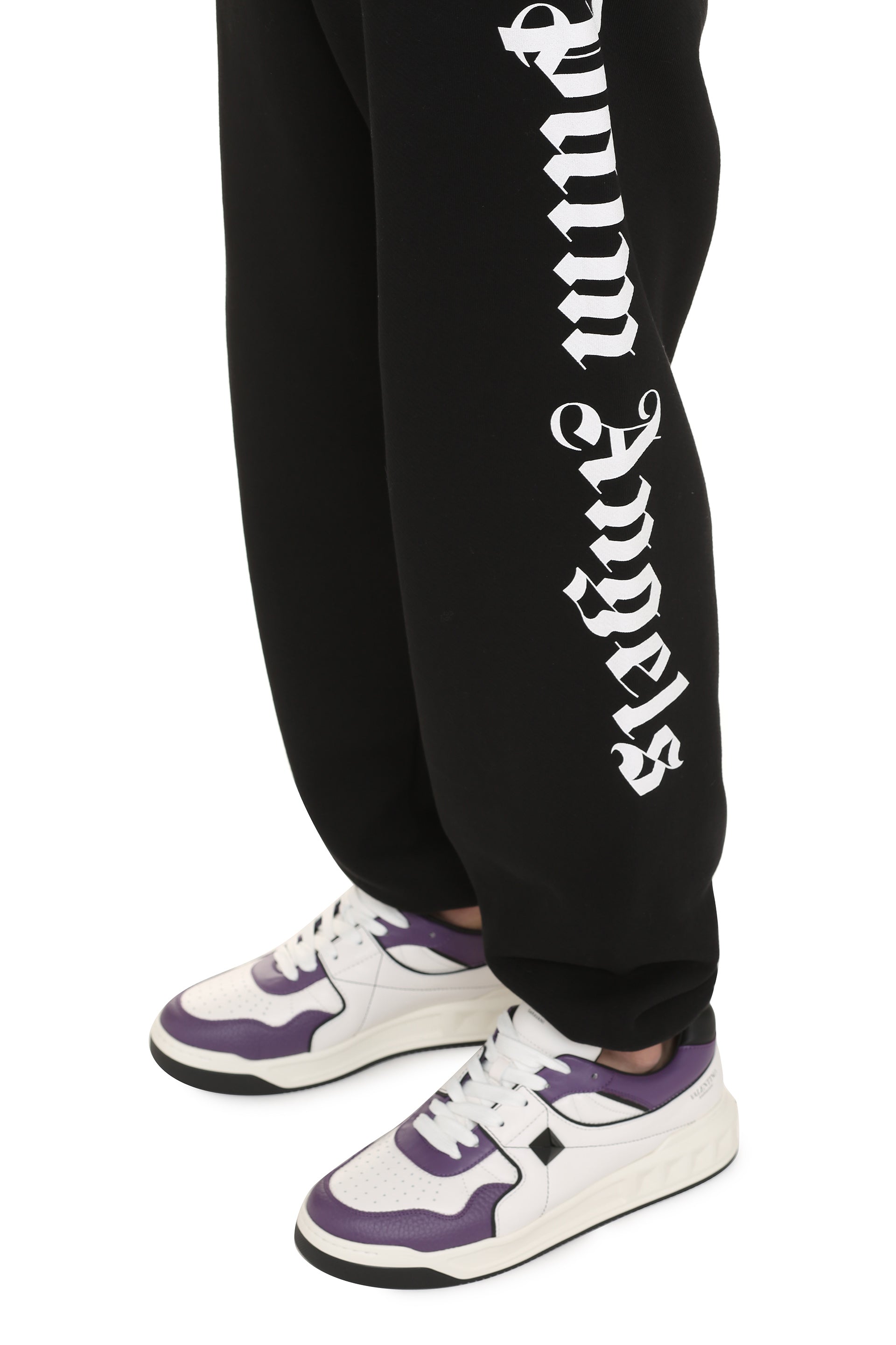 PALM ANGELS Logo Detail Cotton Track-Pants