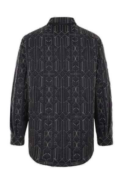PALM ANGELS Monogram Quilted Jacket - Size M