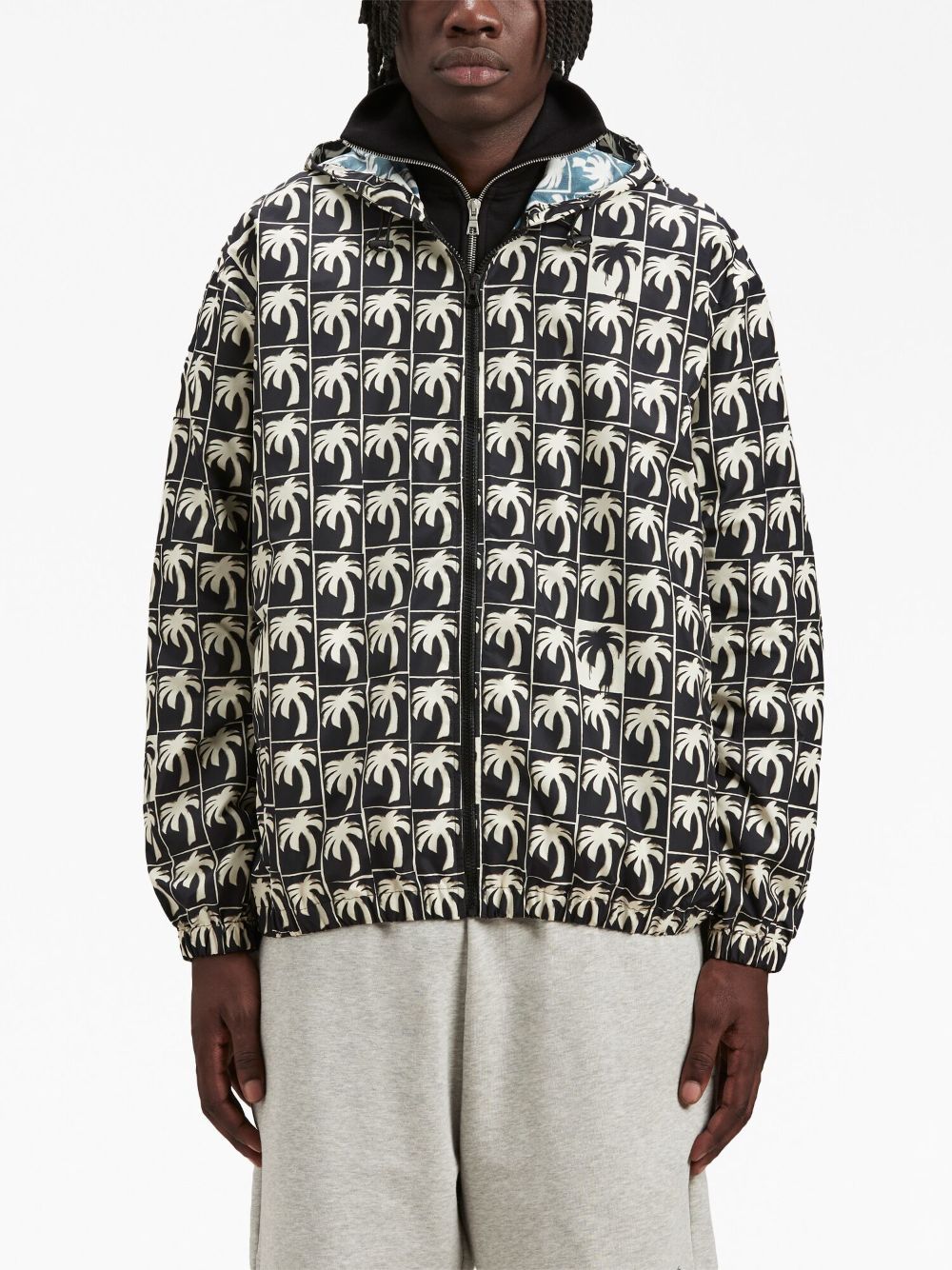 PALM ANGELS Dripping Palm Jacket - Regular Fit, Size L